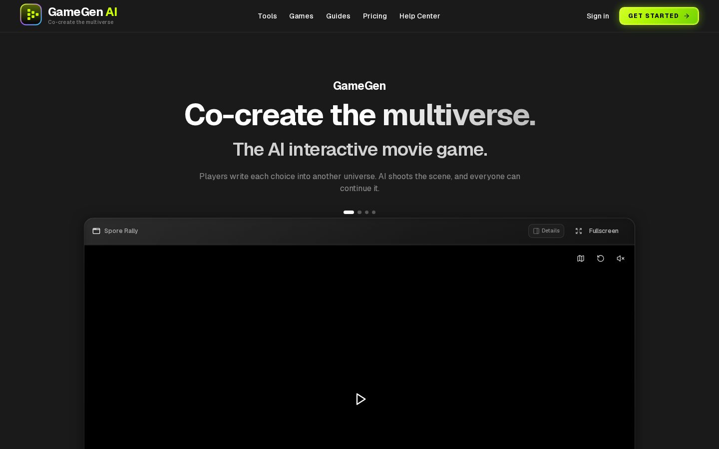 GameGen Homepage