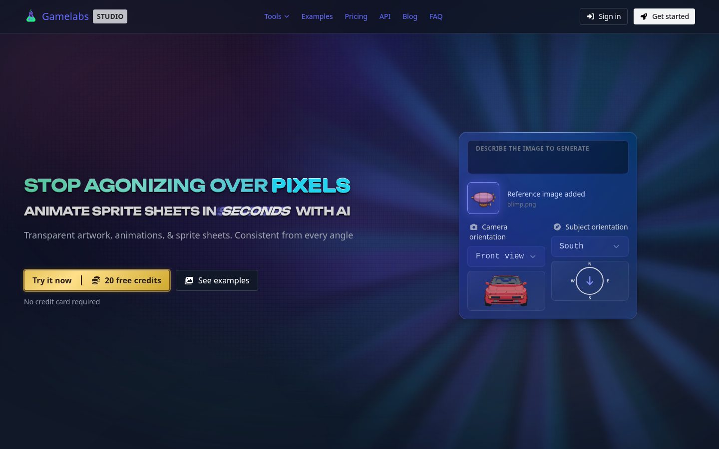 Gamelabs Studio Homepage