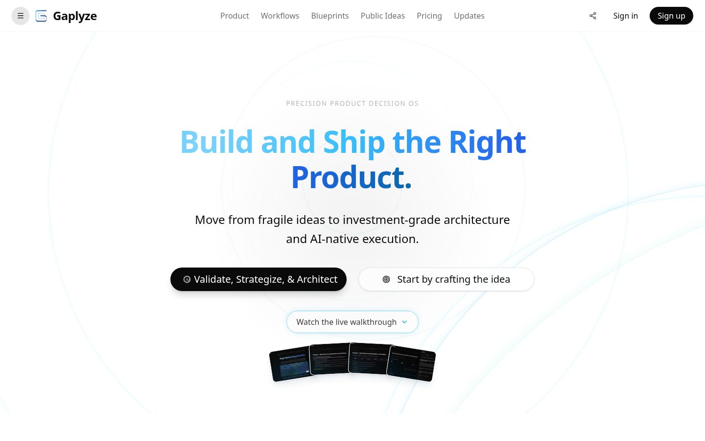 Gaplyze Homepage