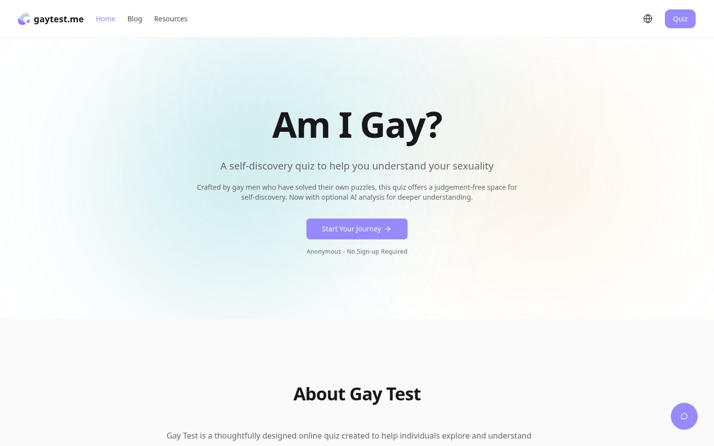 gaytest Homepage