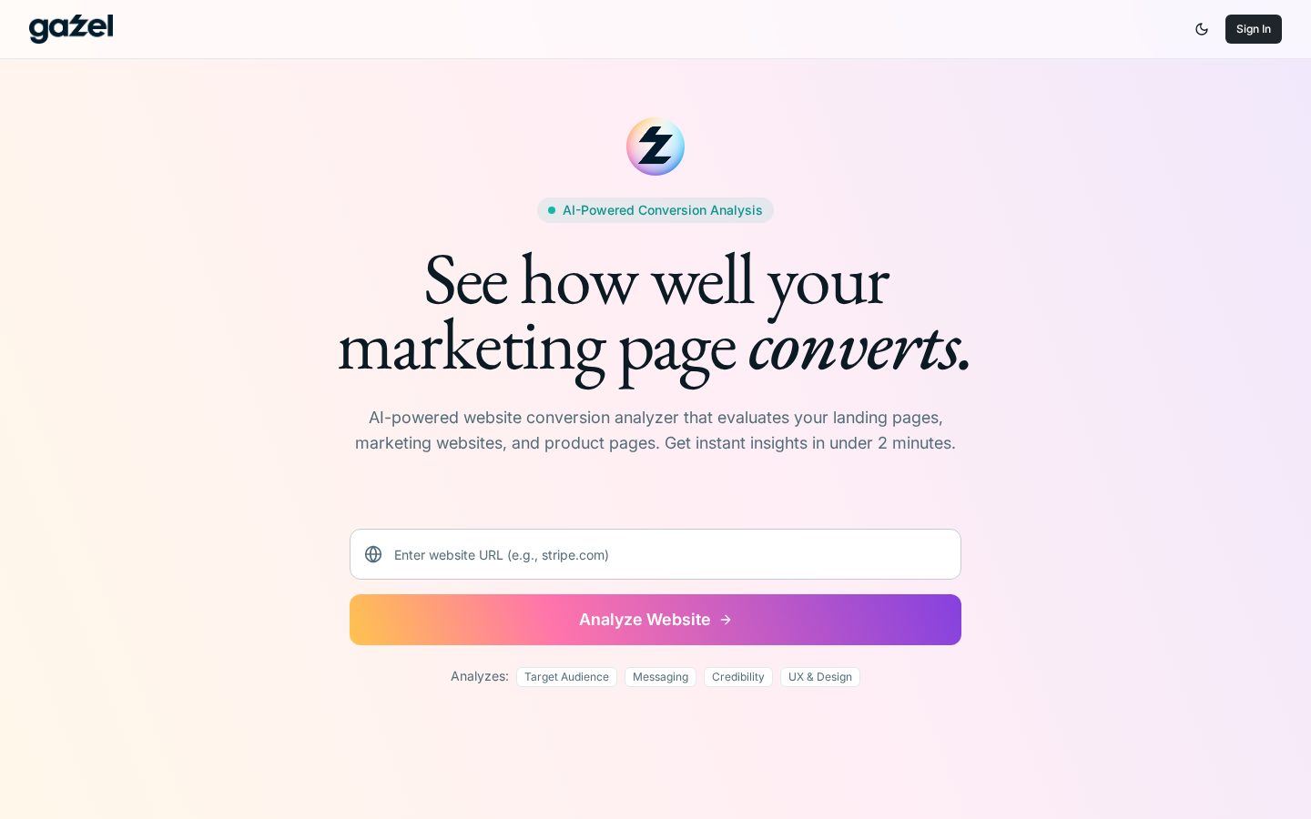 Gazel Homepage
