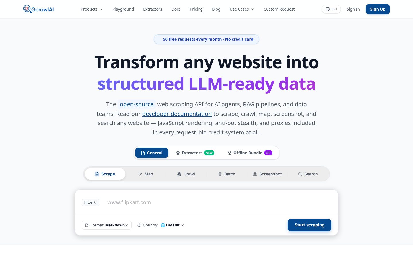 Gcrawlai Homepage