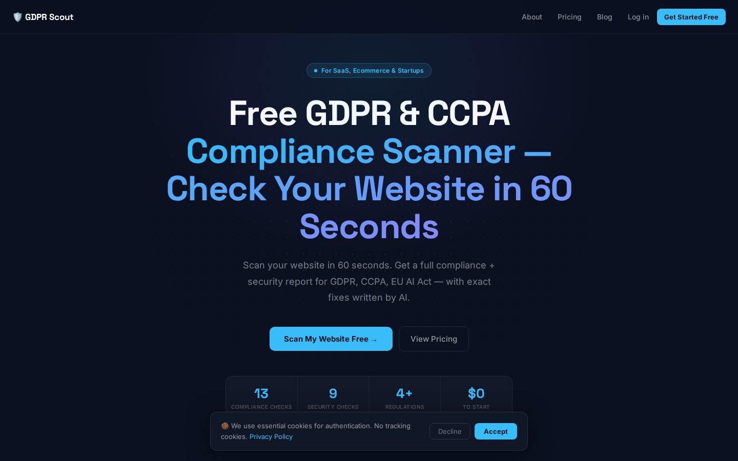 GDPRScout Homepage