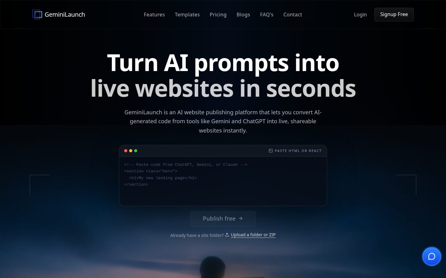 GeminiLaunch Homepage