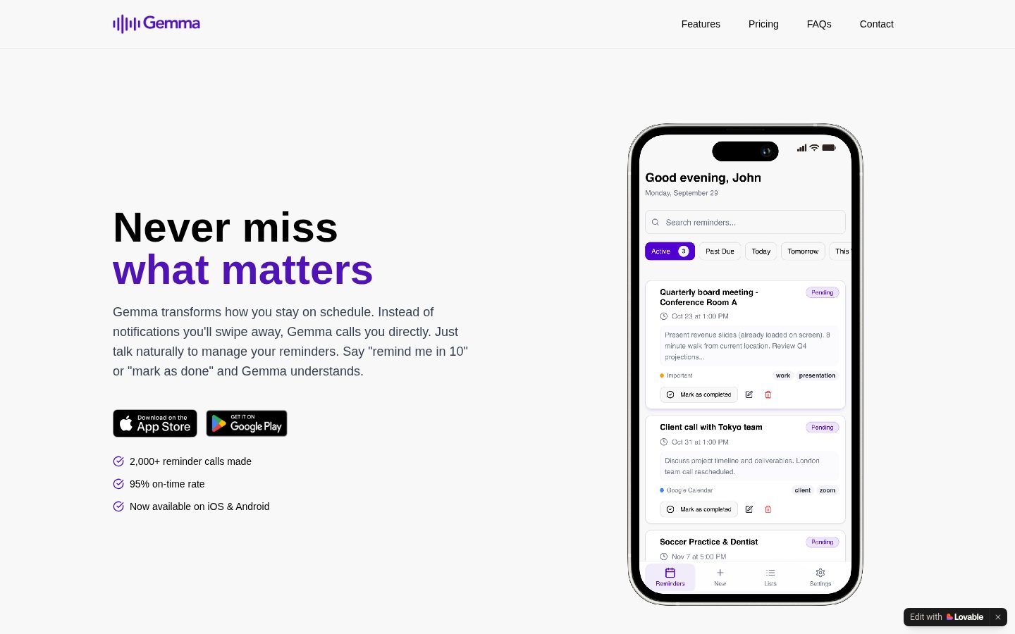 Gemma Homepage