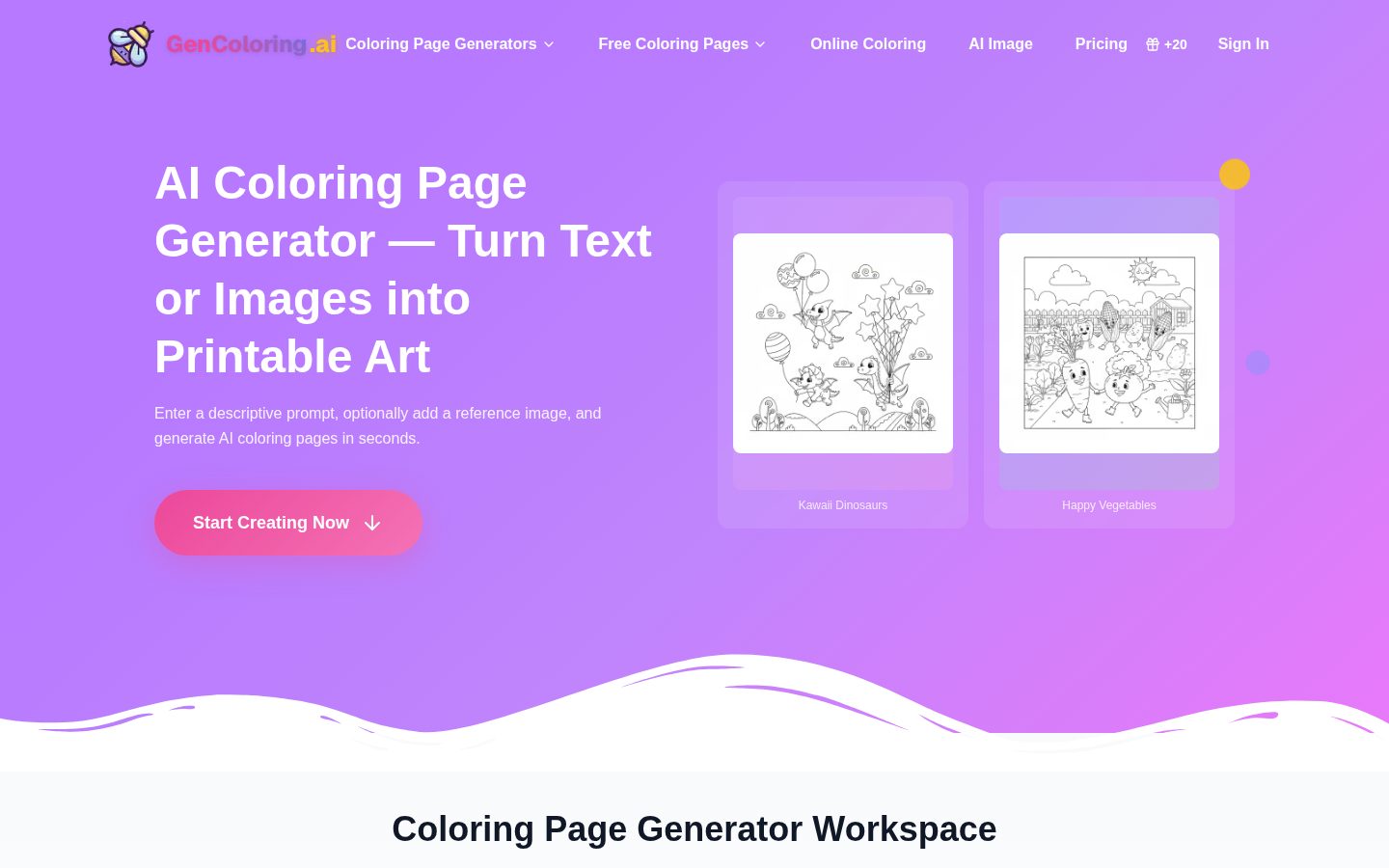 Gen Coloring Homepage