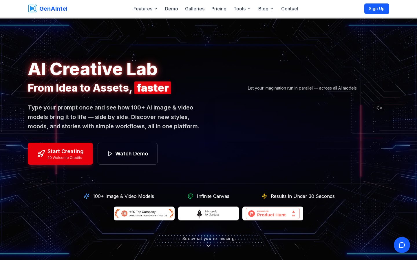 GenAIntel Homepage