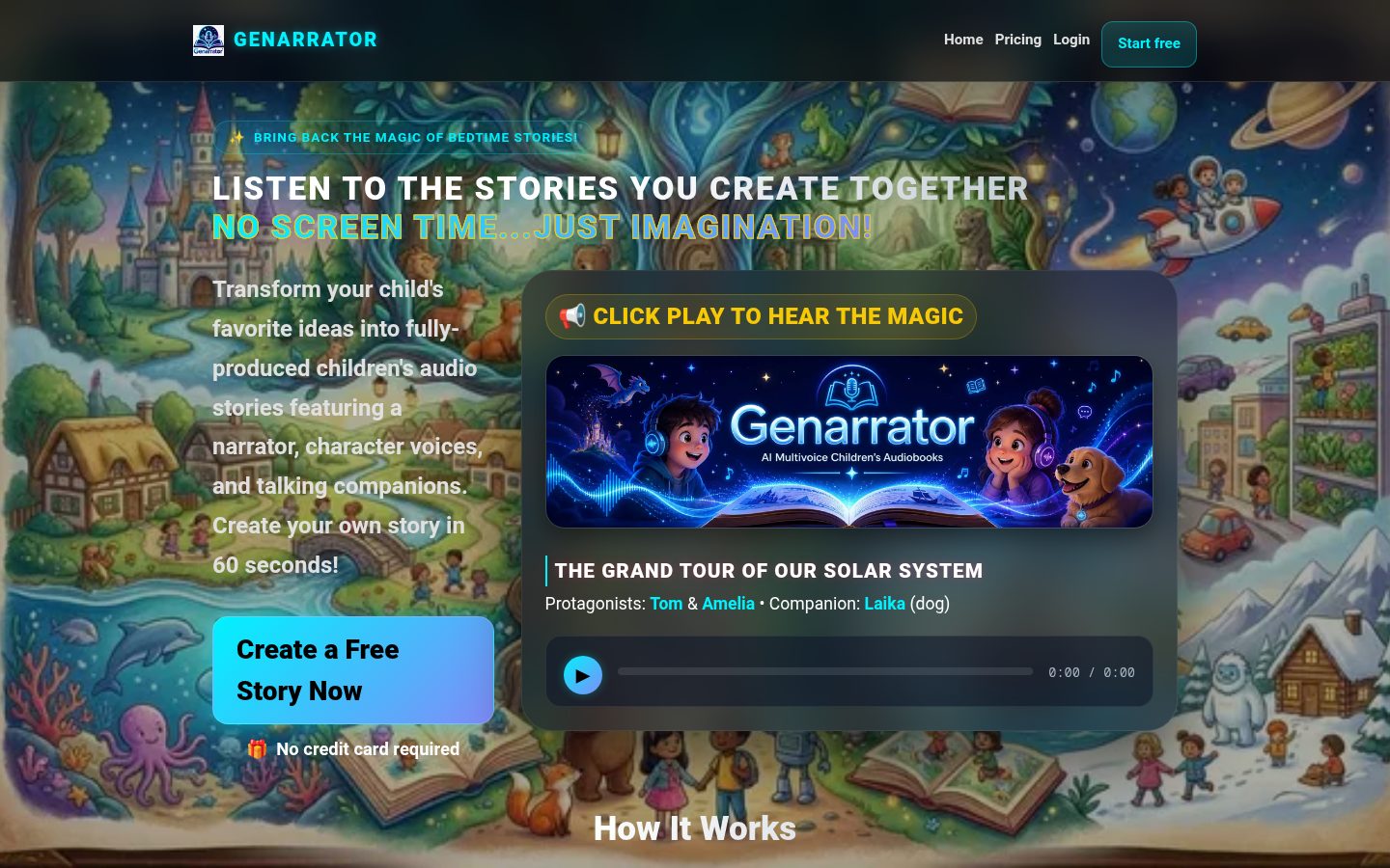 Genarrator Homepage