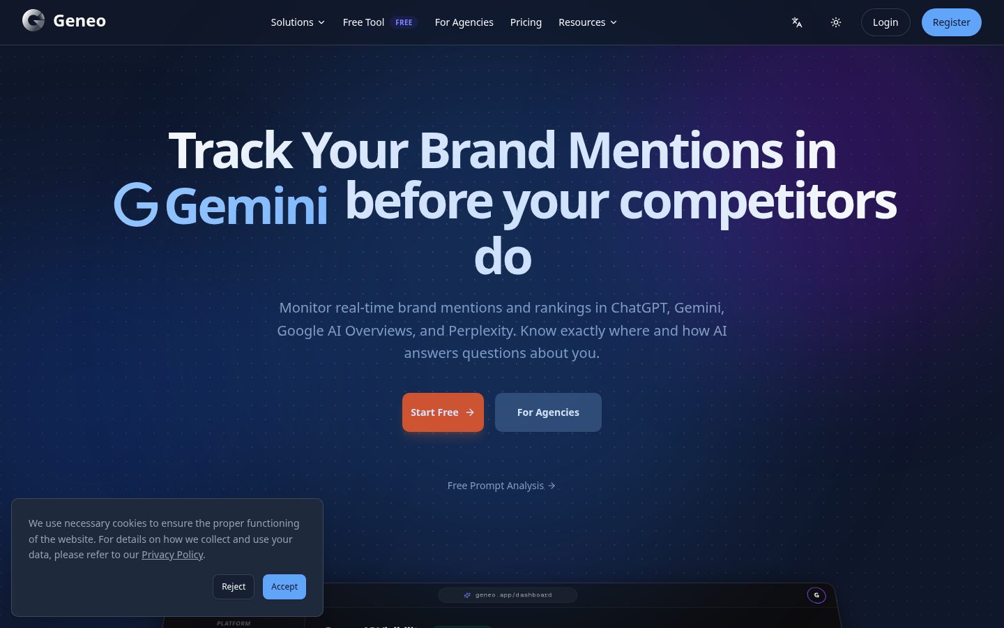Geneo Homepage