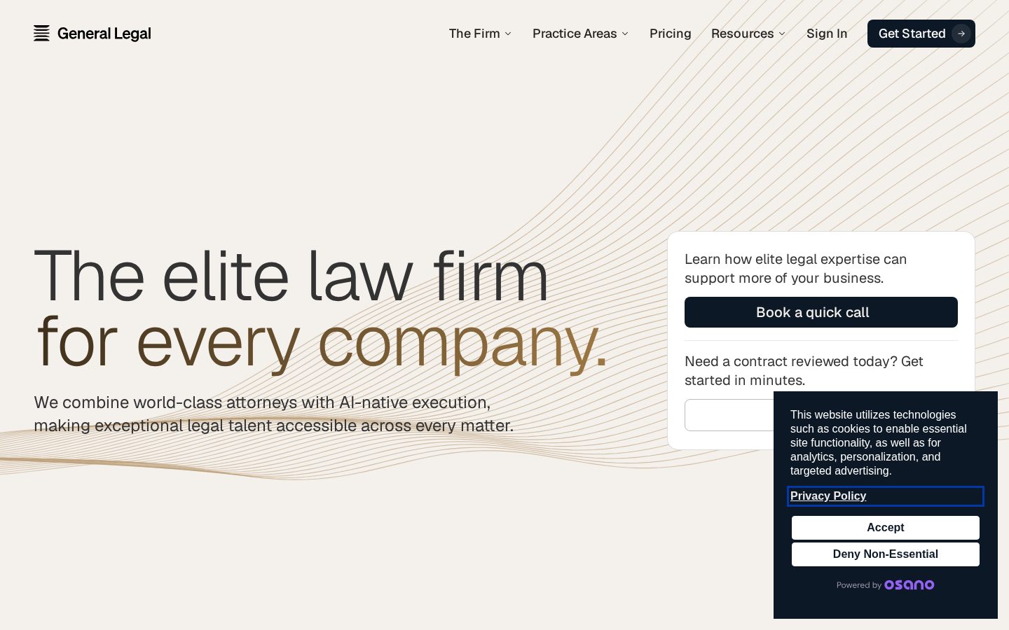 General Legal Homepage