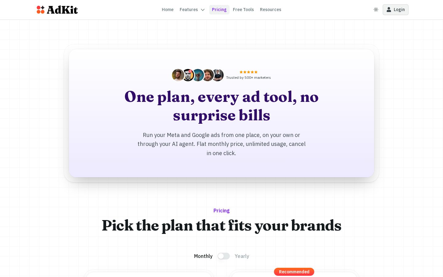 Generate Ads AI Pricing