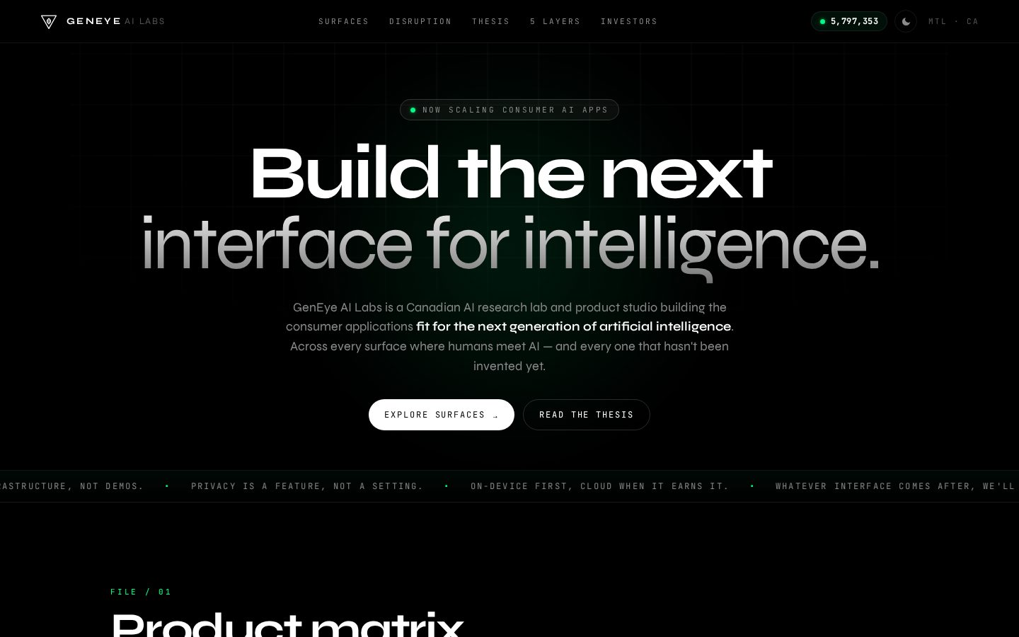 GenEye Homepage