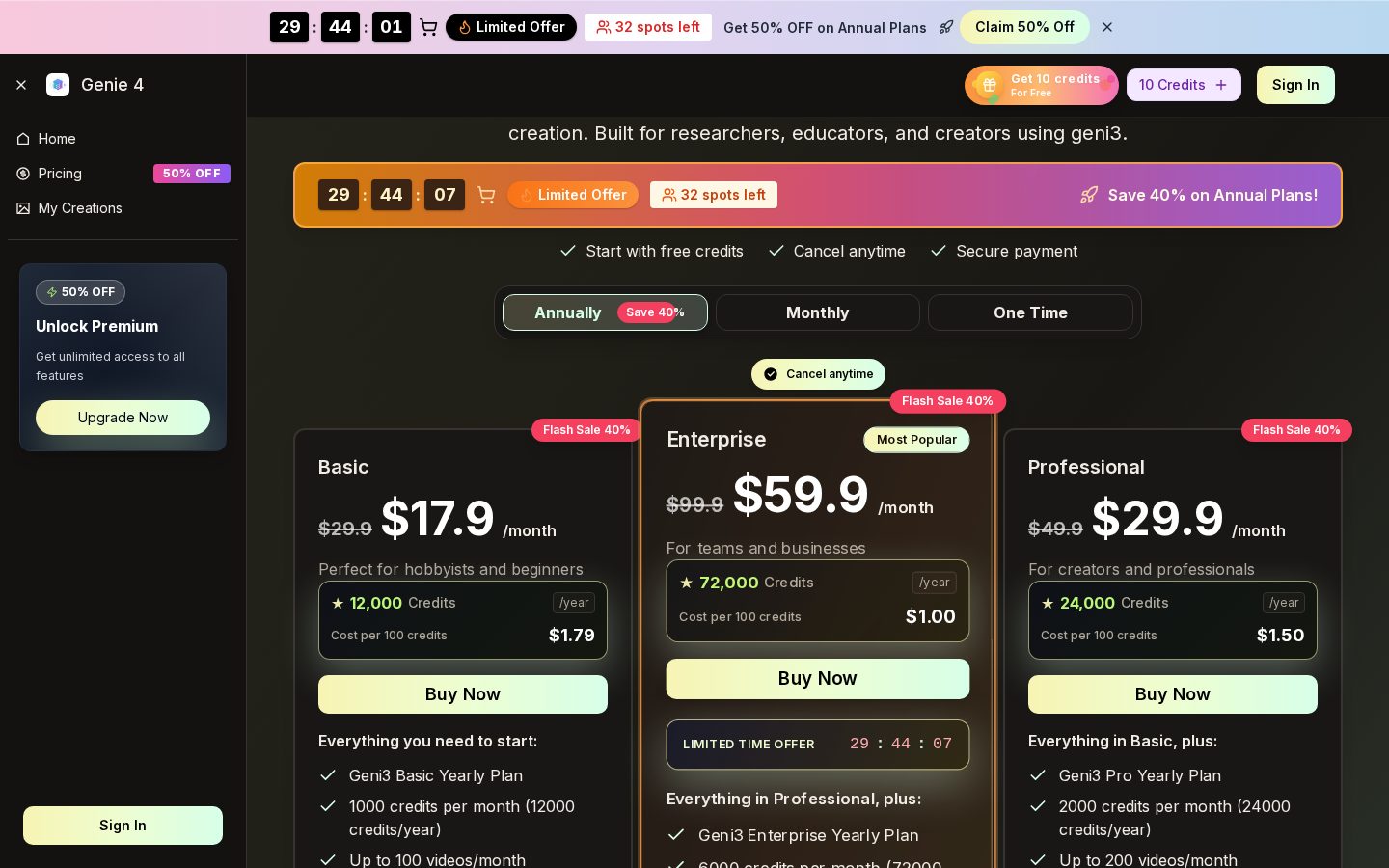 geni3 Pricing