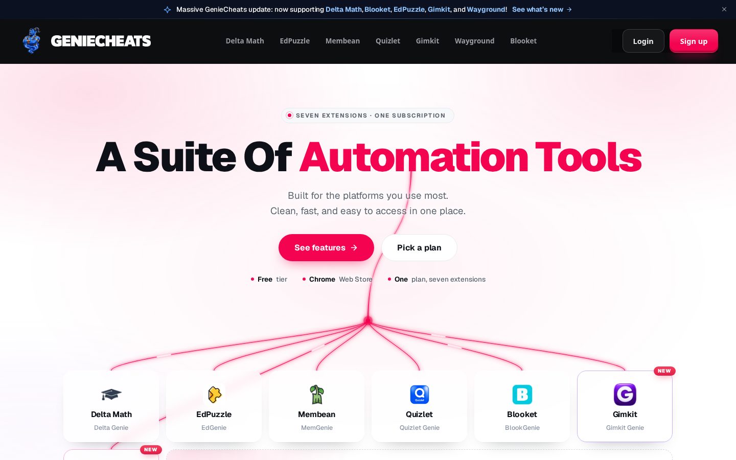 GenieCheats Homepage