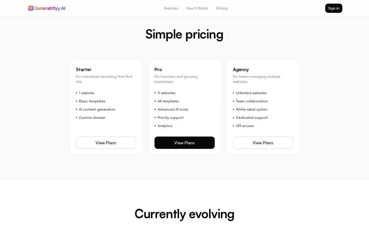 GenLooks Pricing