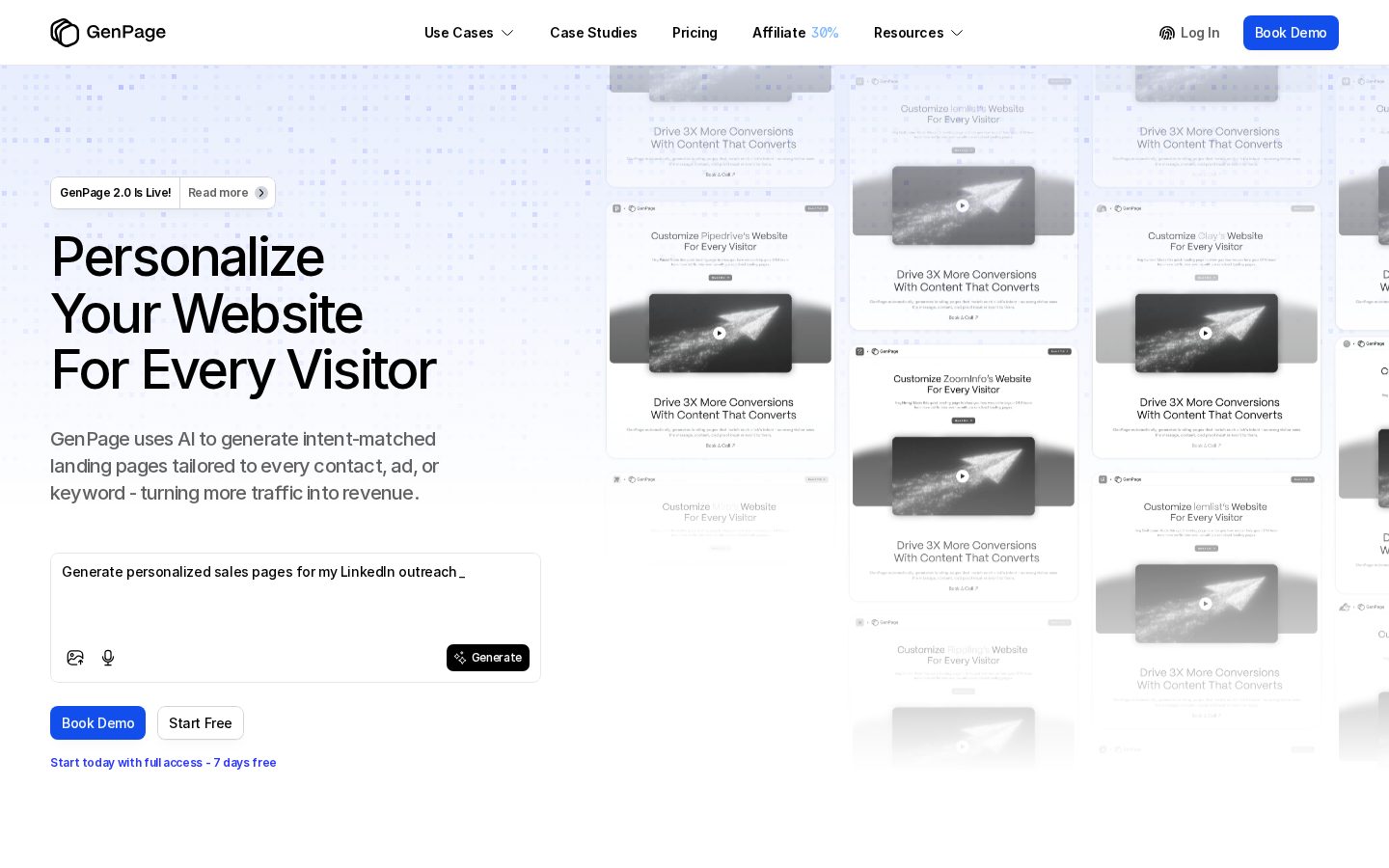 GenPage Homepage