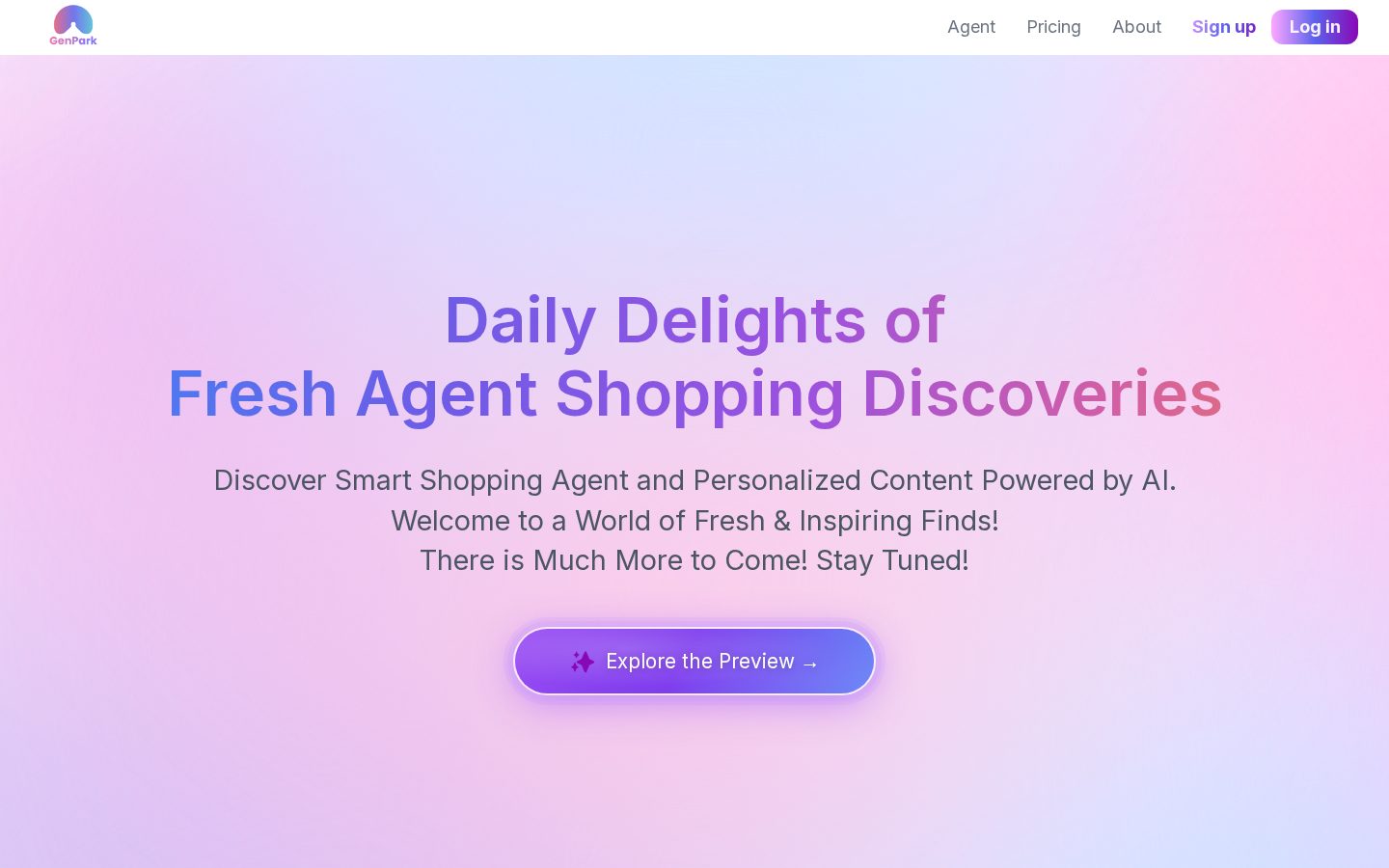 GenPark AI Homepage