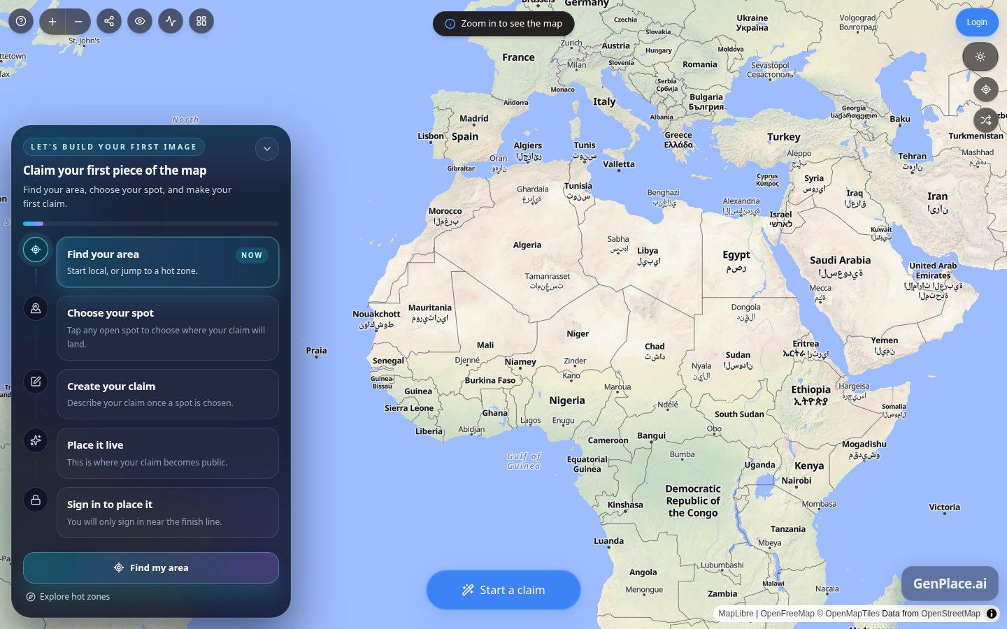 GenPlace ai Homepage