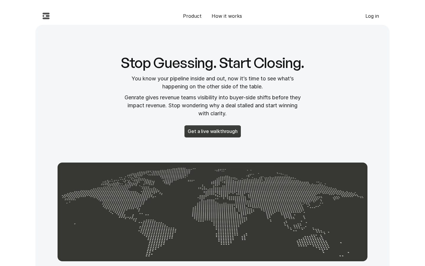 Genrate.ai Homepage