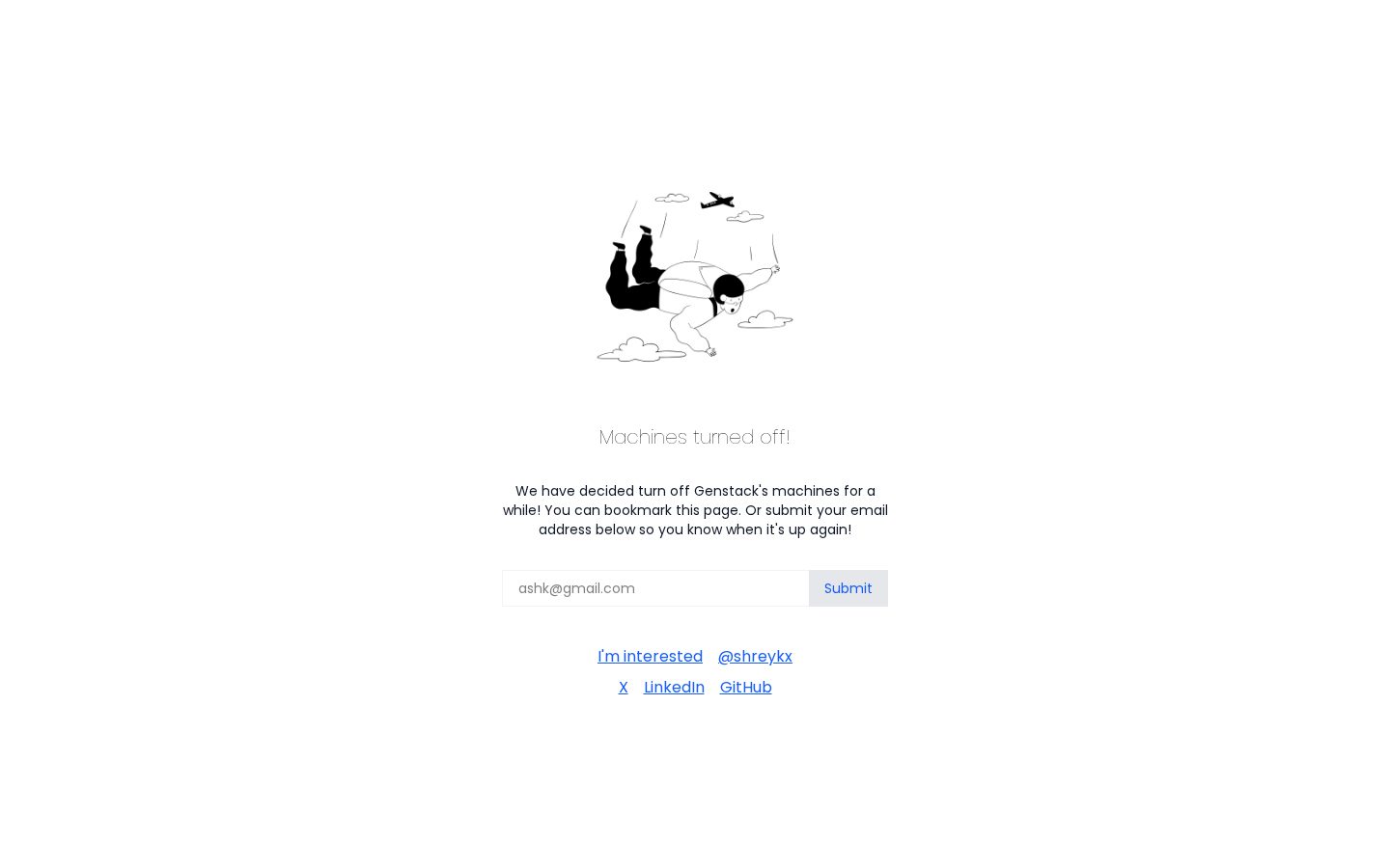 Genstack Homepage