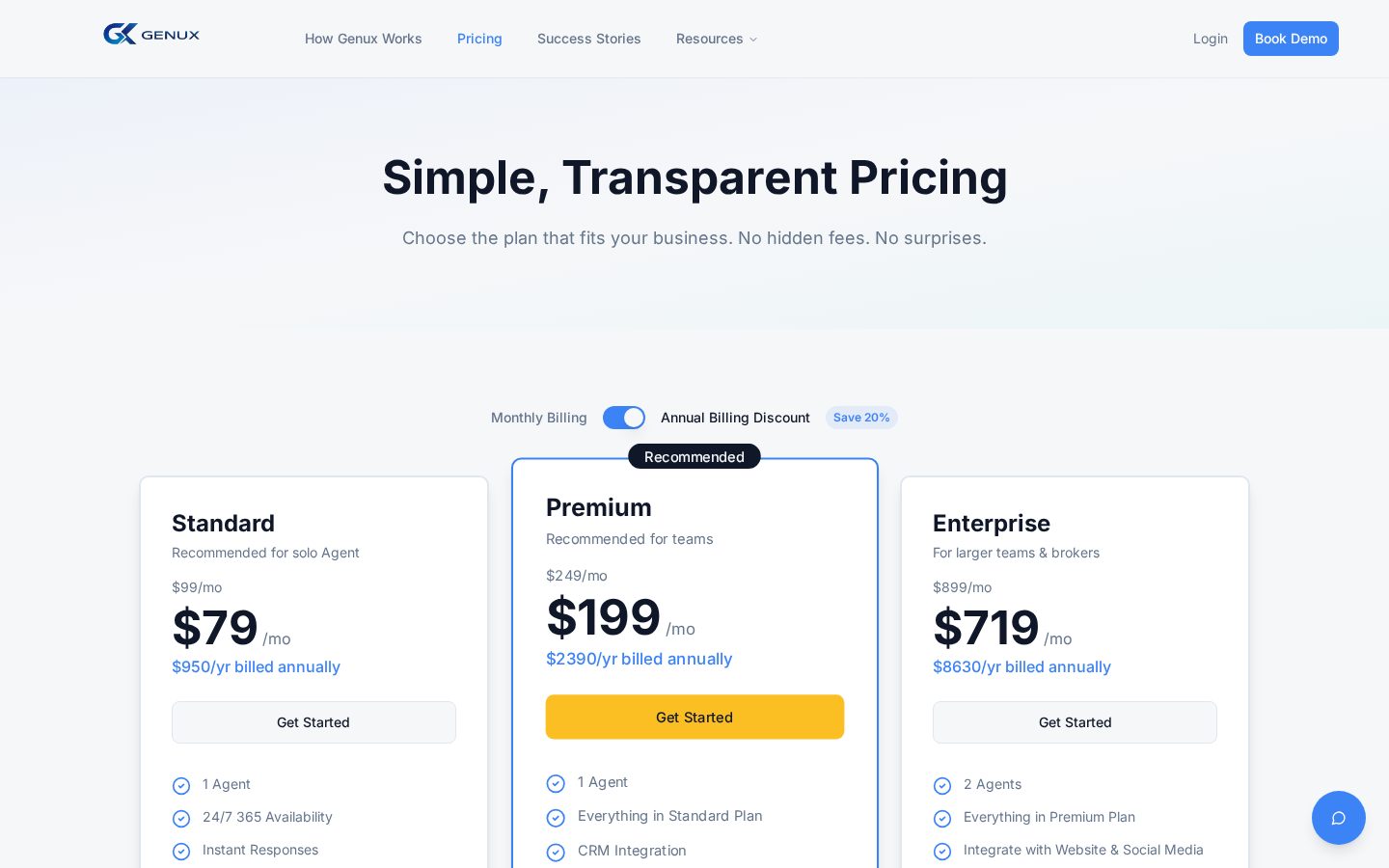 Genux Ai Pricing