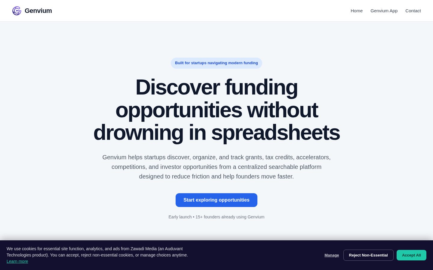 Genvium Homepage