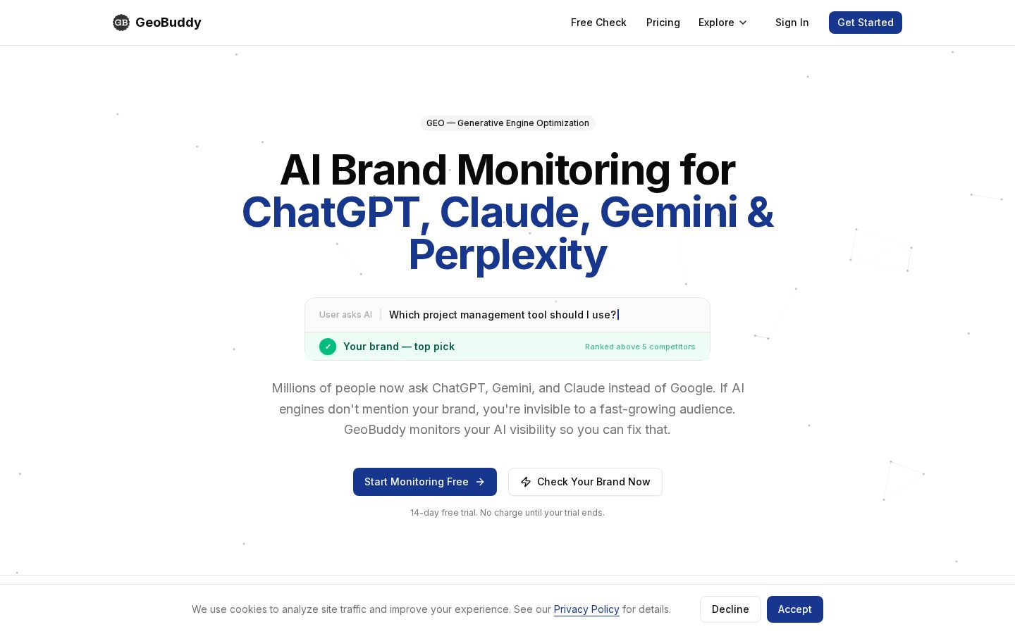 GeoBuddy Homepage