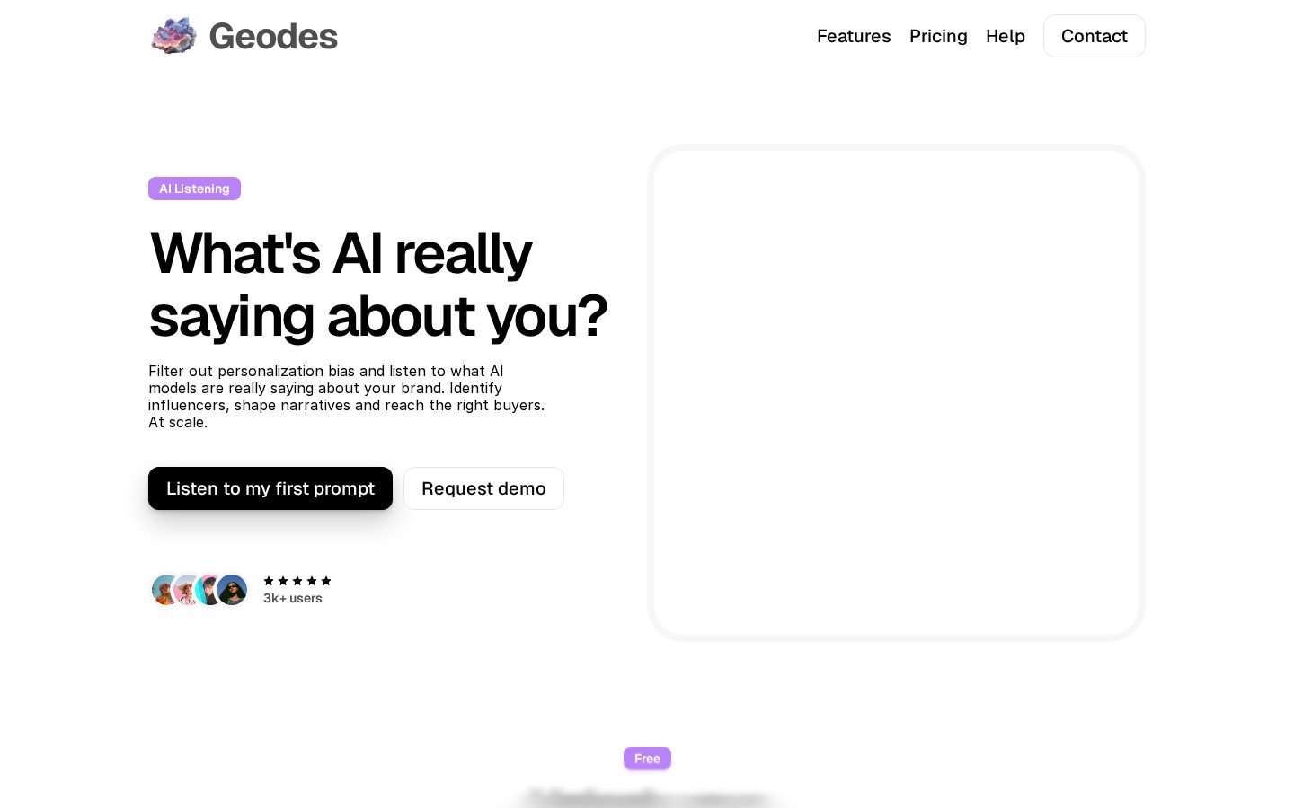 Geodes.ai Homepage