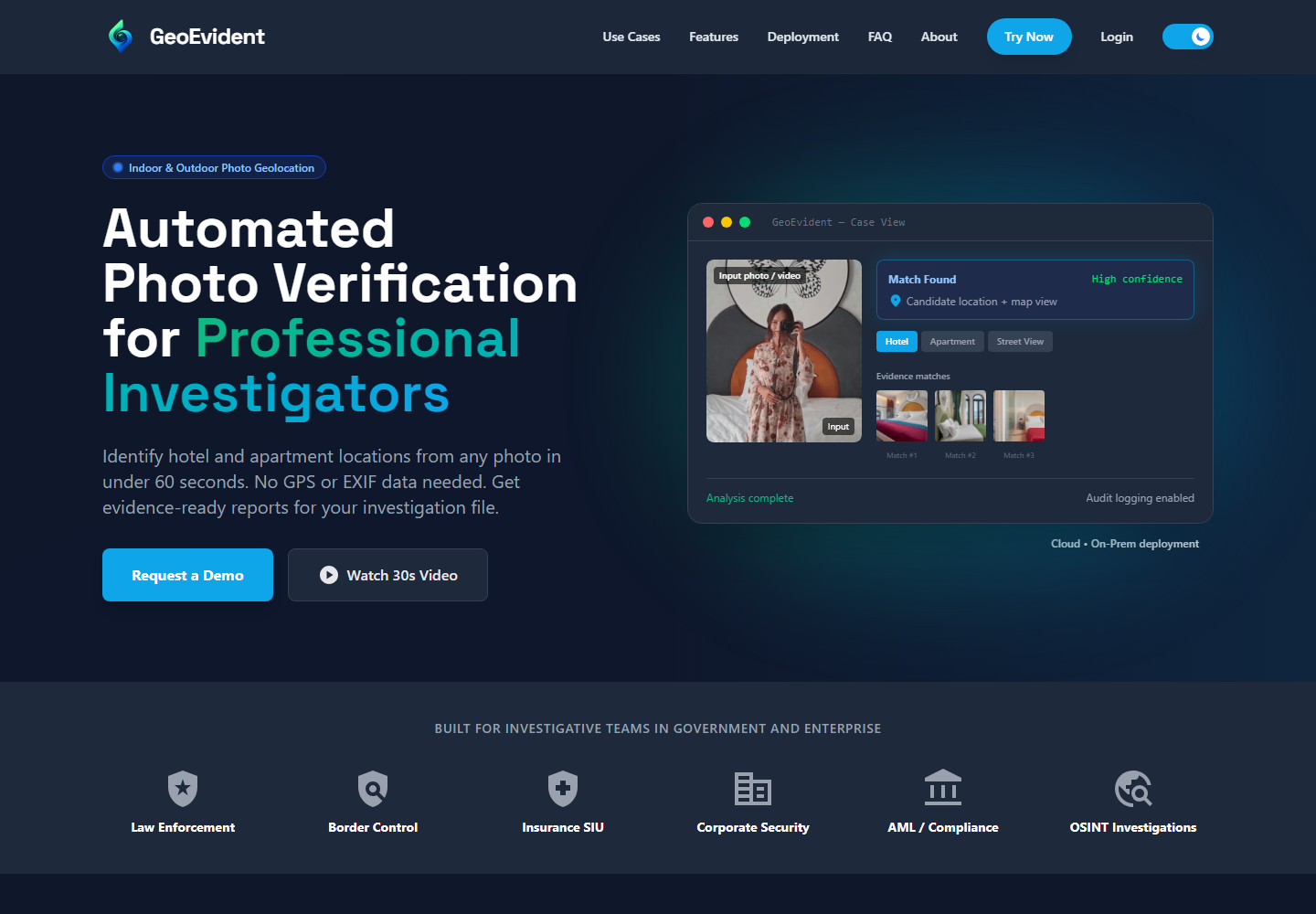 GeoEvident homepage