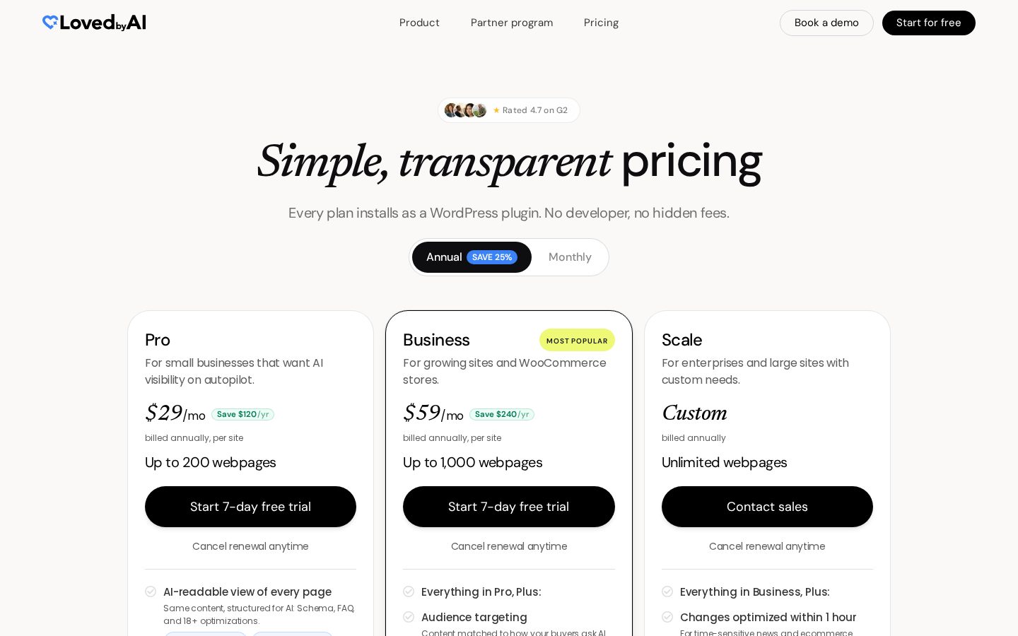 GeoGuruAI Pricing