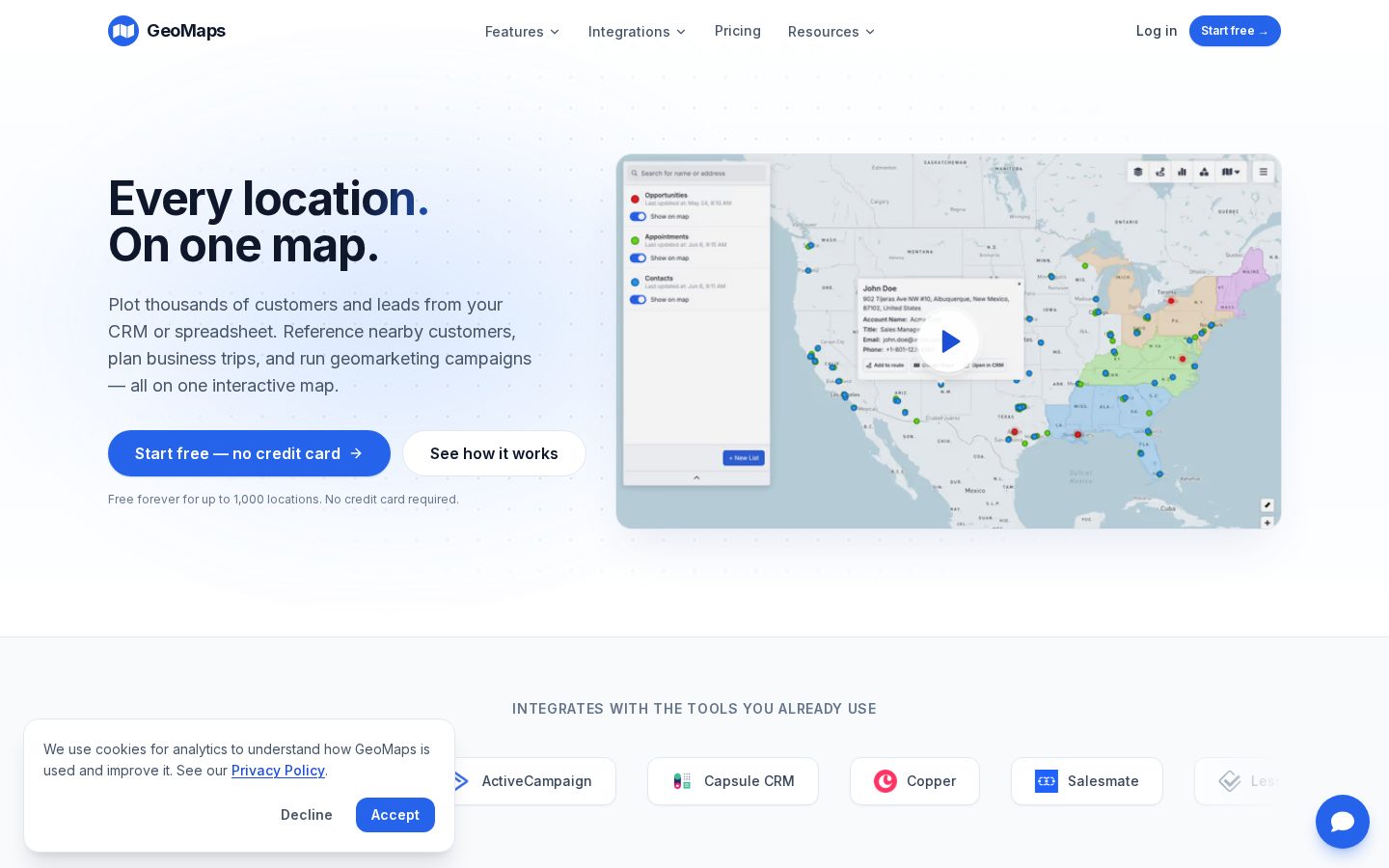 GeoMaps Homepage