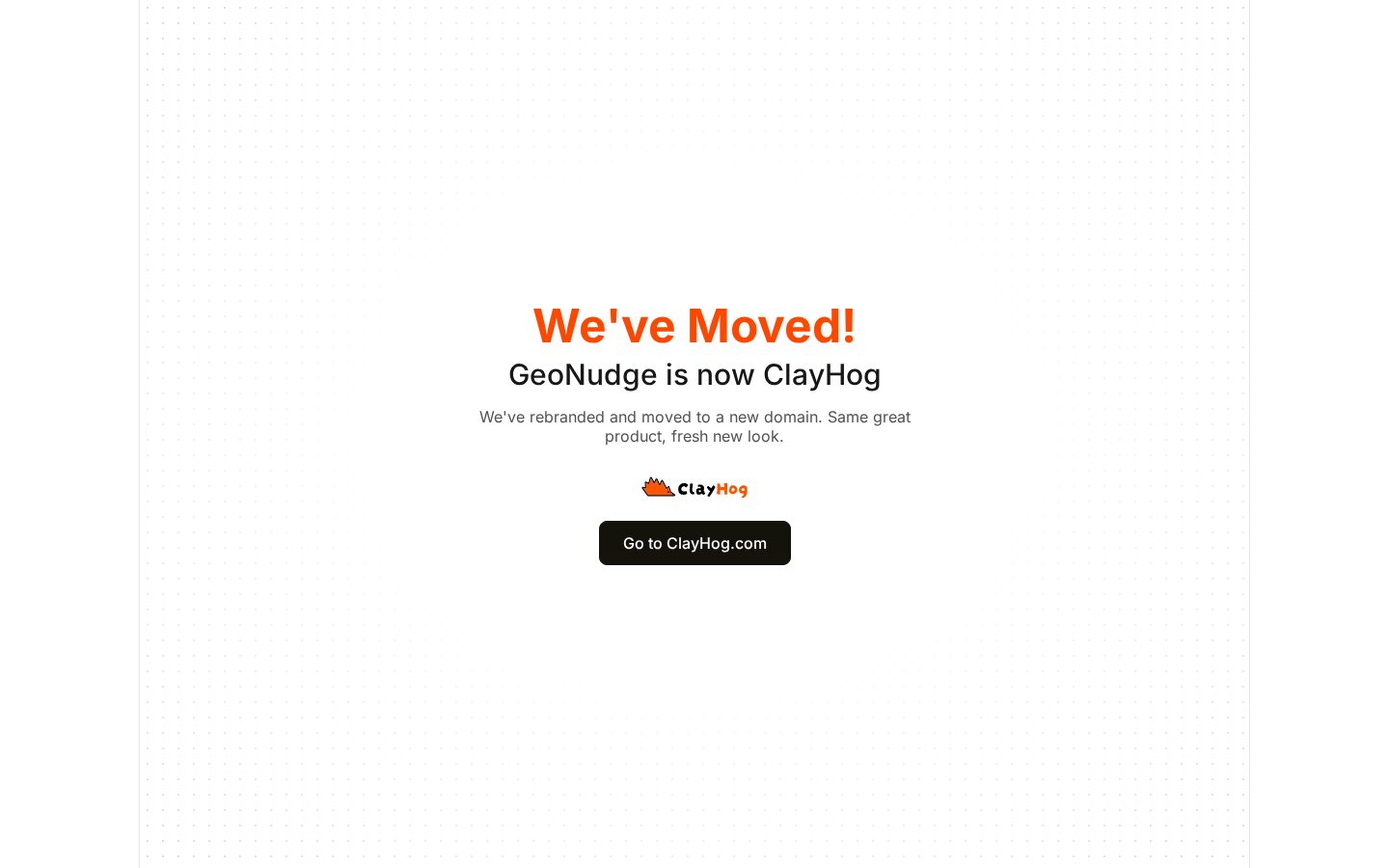 GeoNudge Homepage