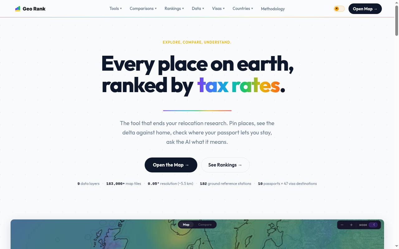 GeoRank Homepage