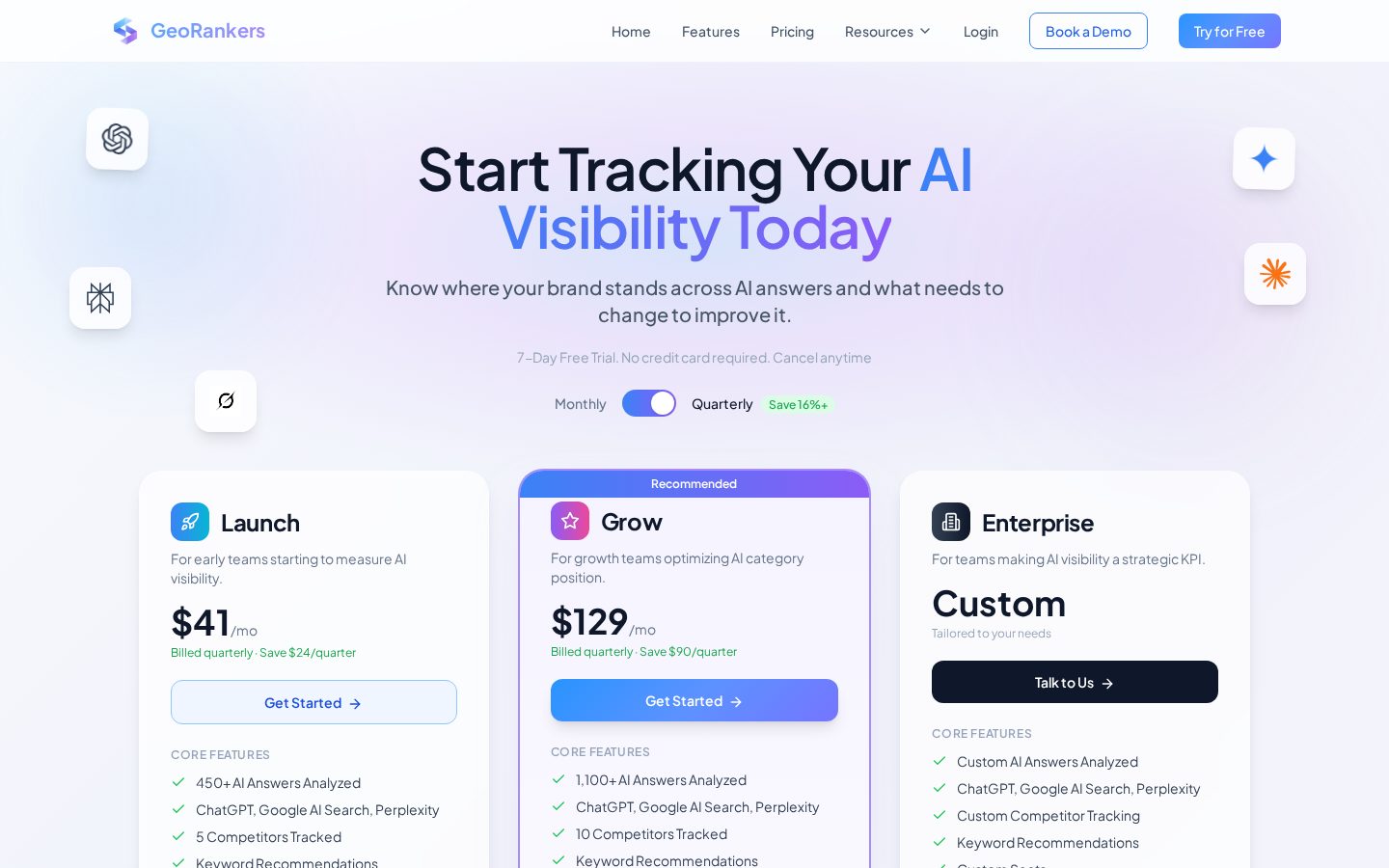 GeoRankers Pricing