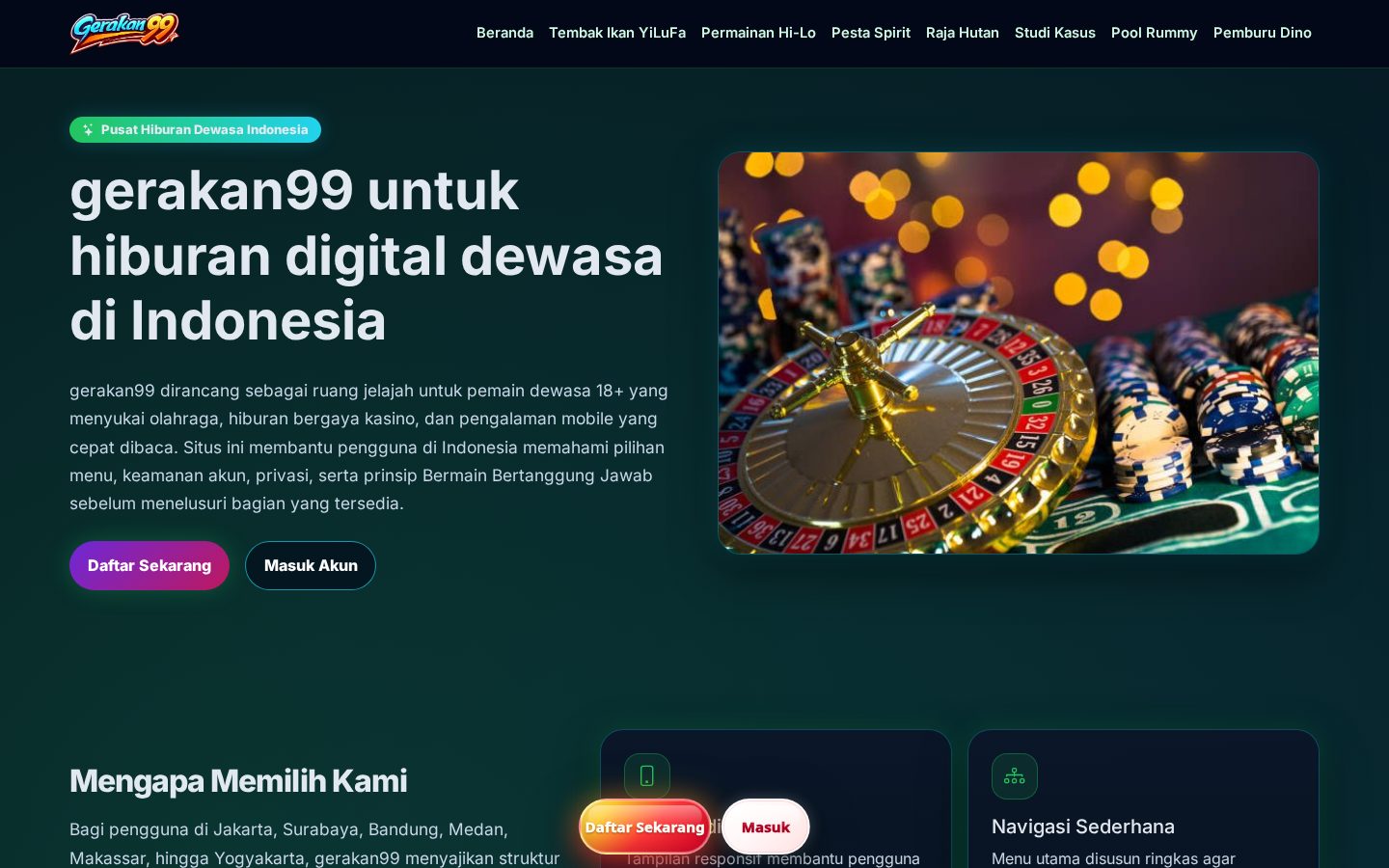 GERAKAN99 Homepage