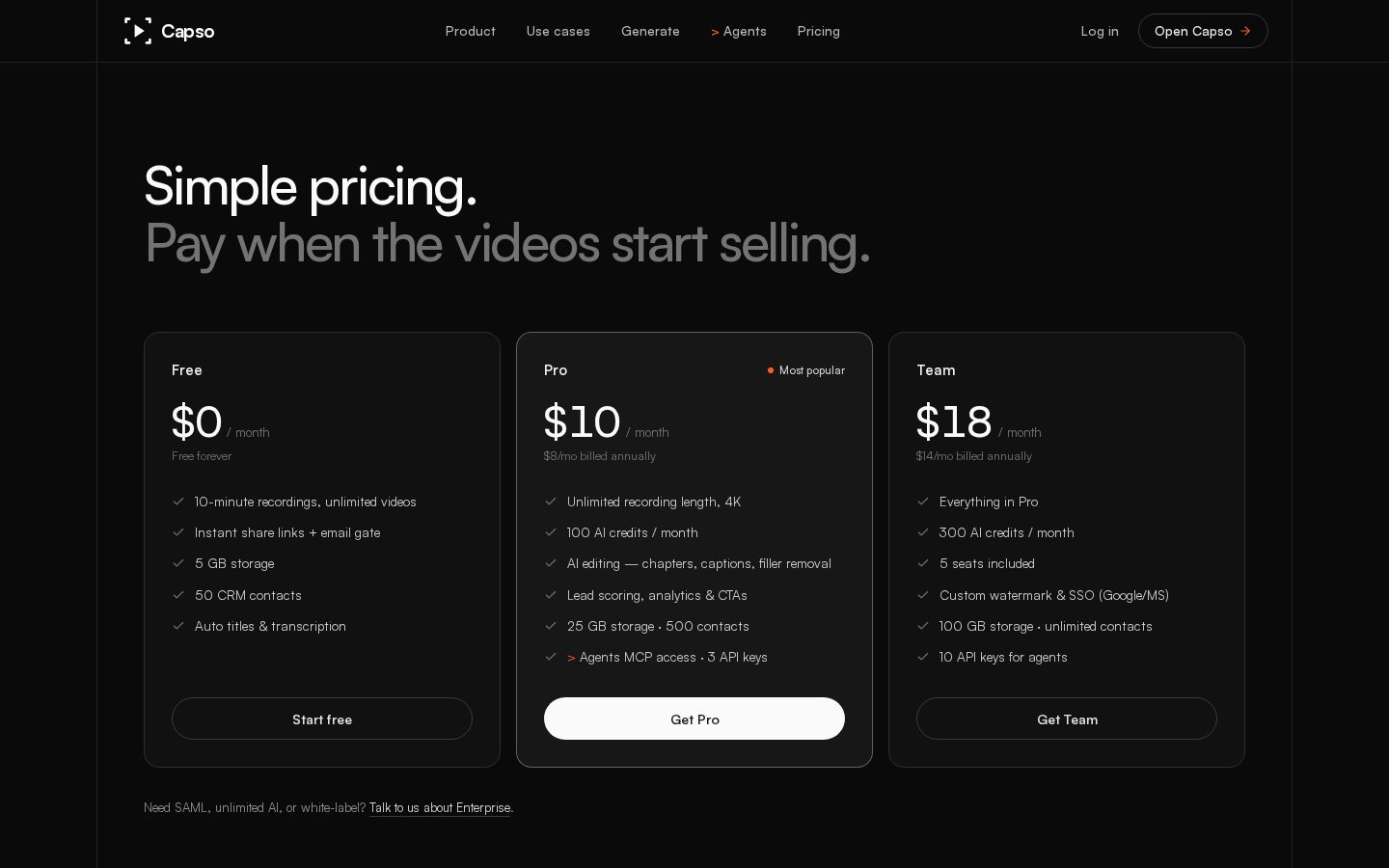 Get Capso Pricing