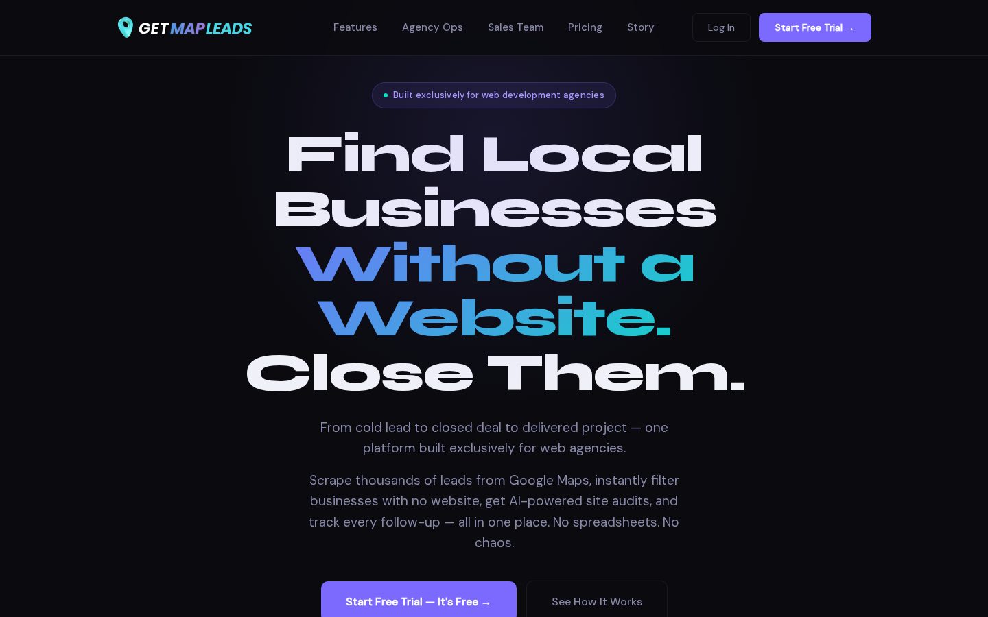 Get Map Leads Homepage