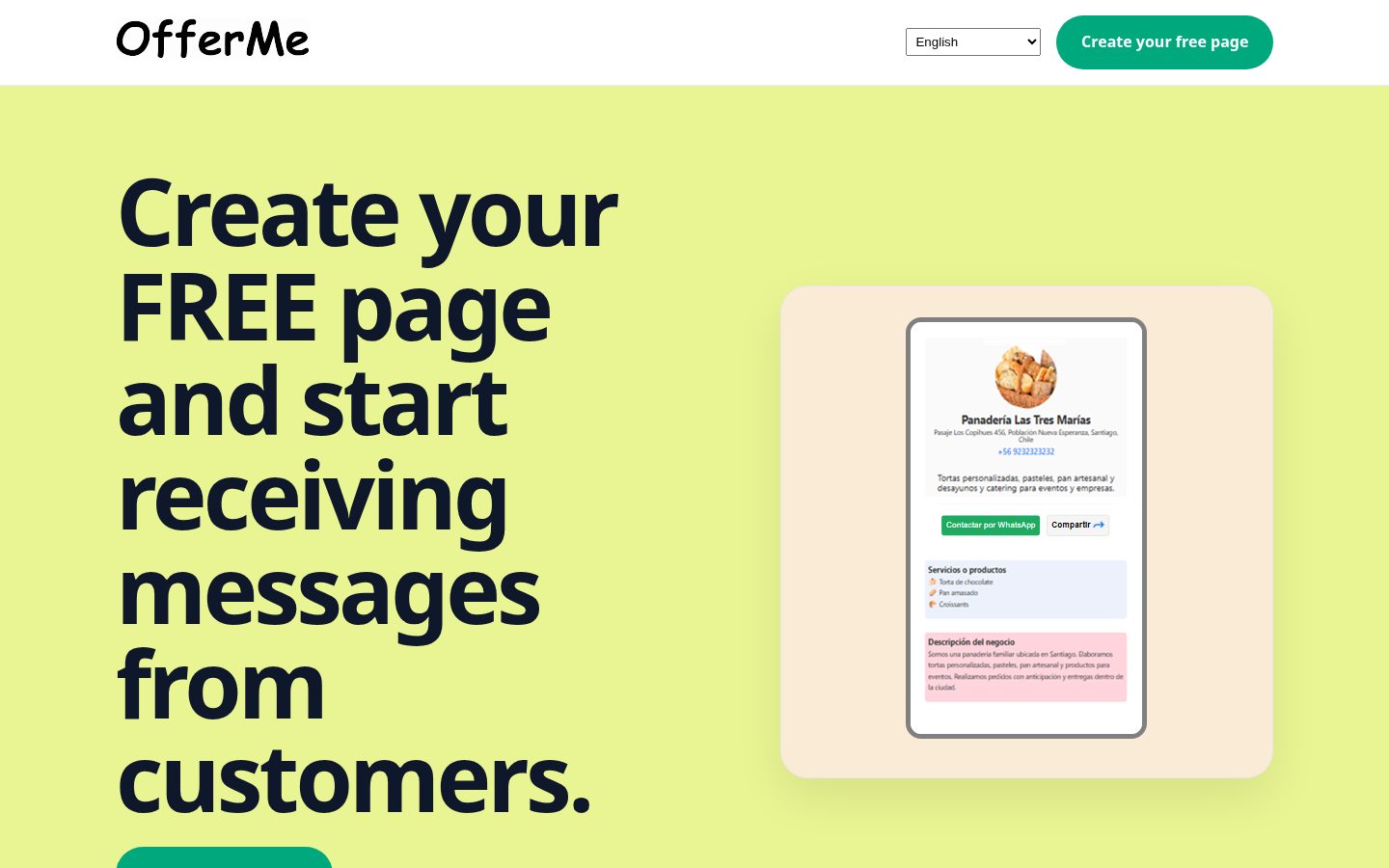 Get Offer Me Homepage