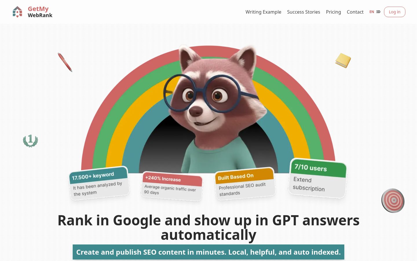 Get Real Google, ChatGPT Traffic by Autopilot - GetMyWebRank Homepage
