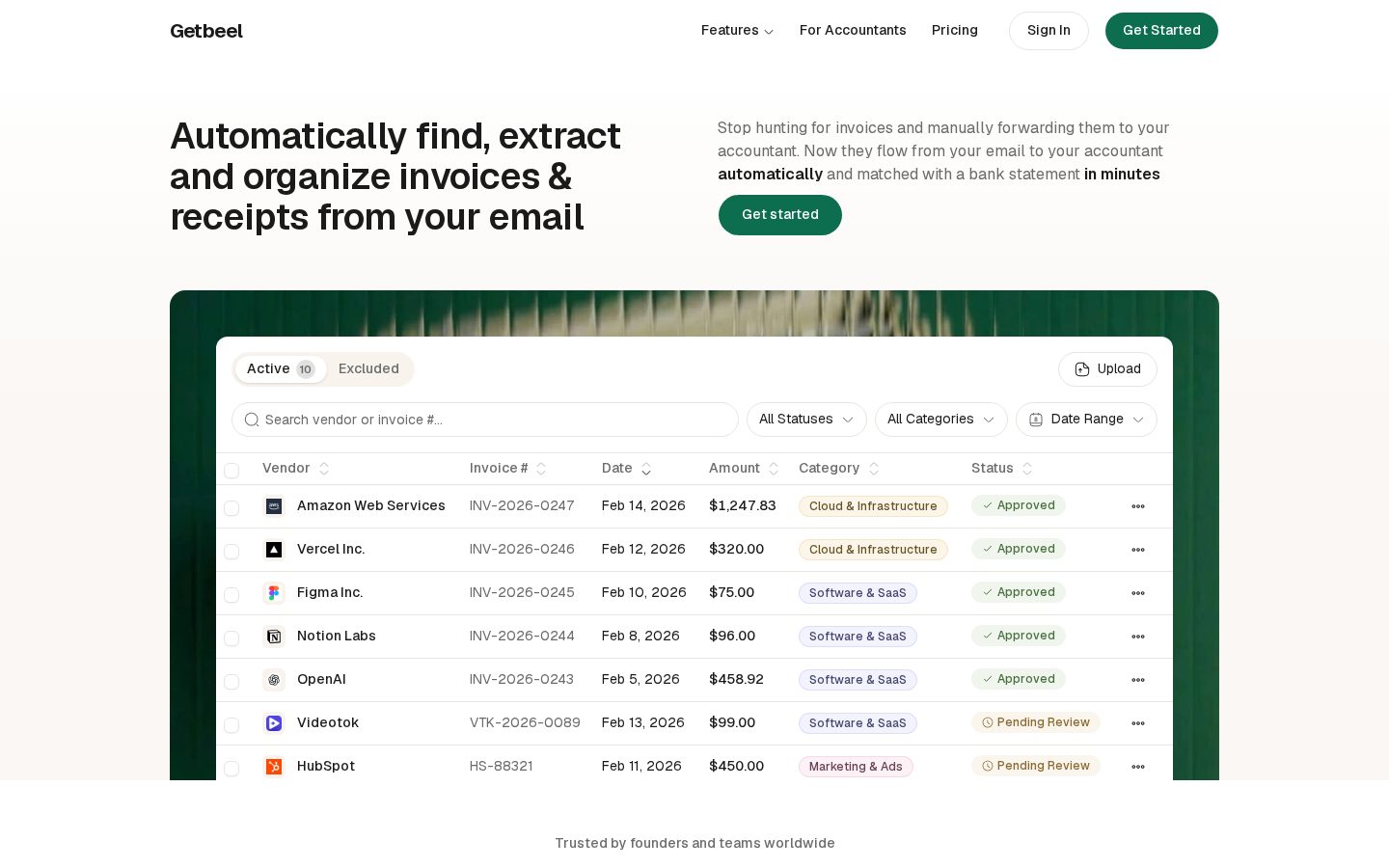 GetBeel Homepage