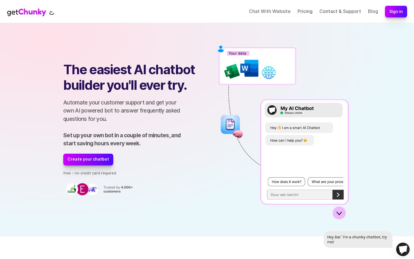 GetChunky Homepage