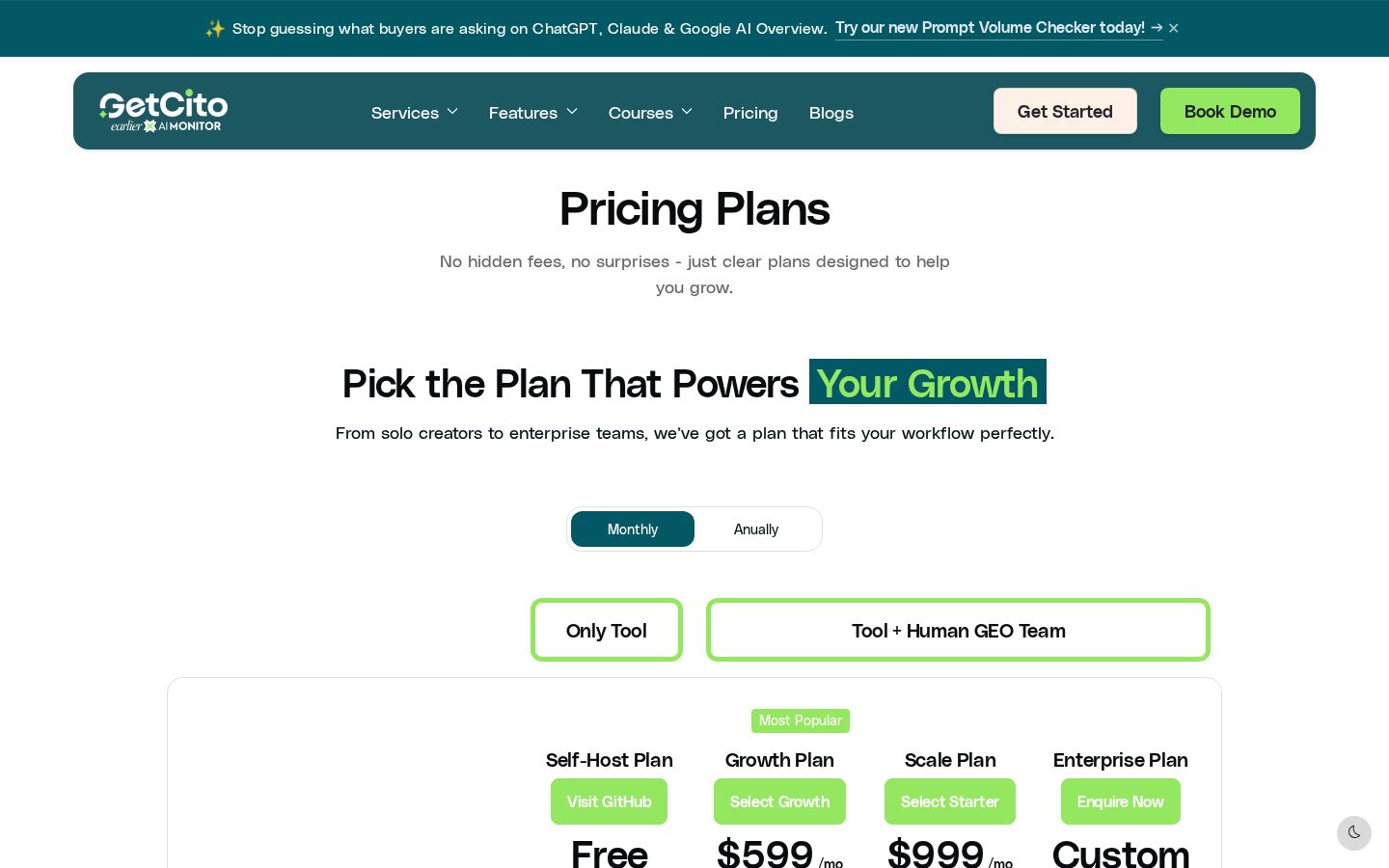 GetCito Pricing