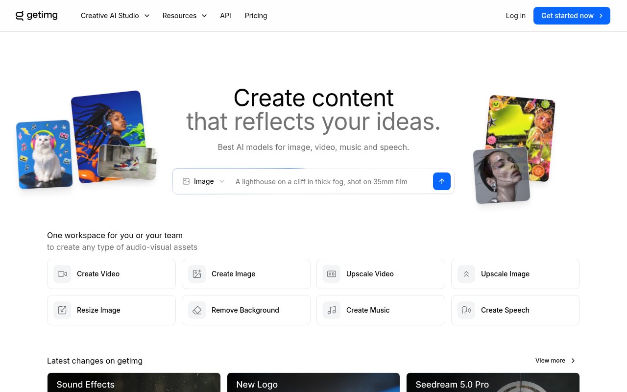 getimg.ai homepage