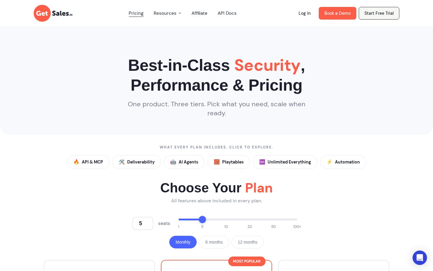 GetSales.io Pricing