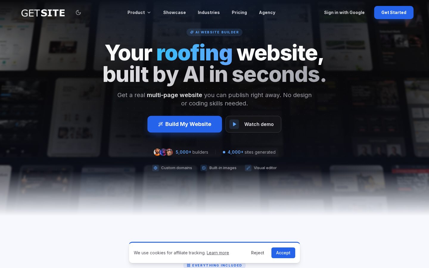 GetSite Homepage