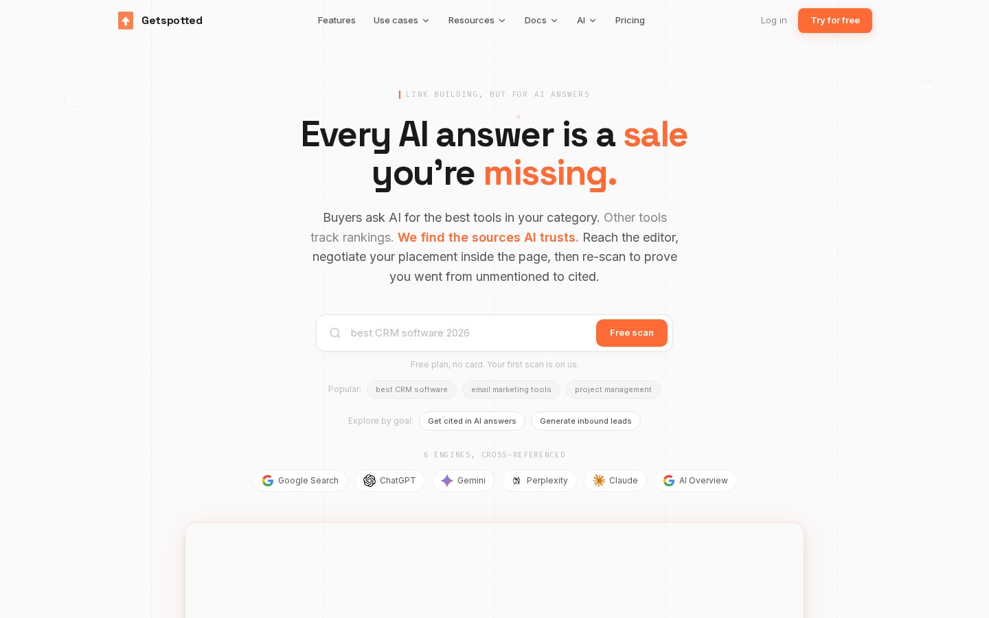 Getspotted Homepage