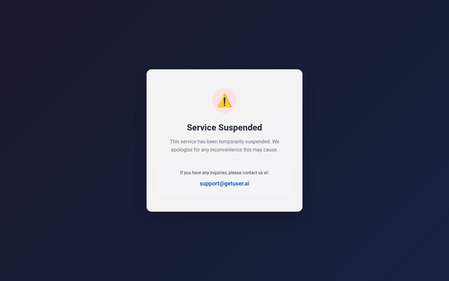 GetUser AI Homepage