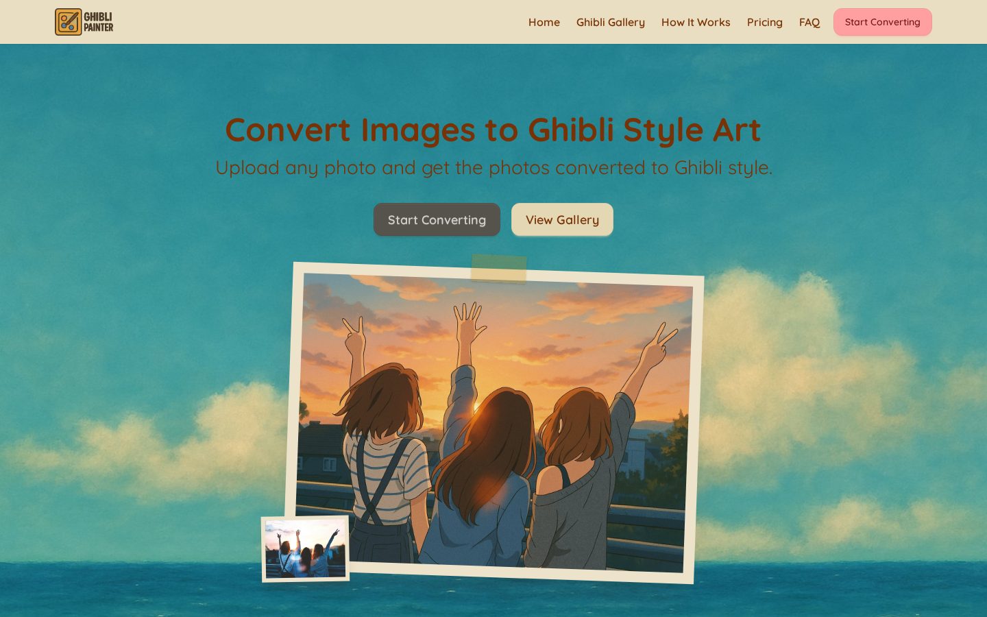 Ghibli Painter Homepage