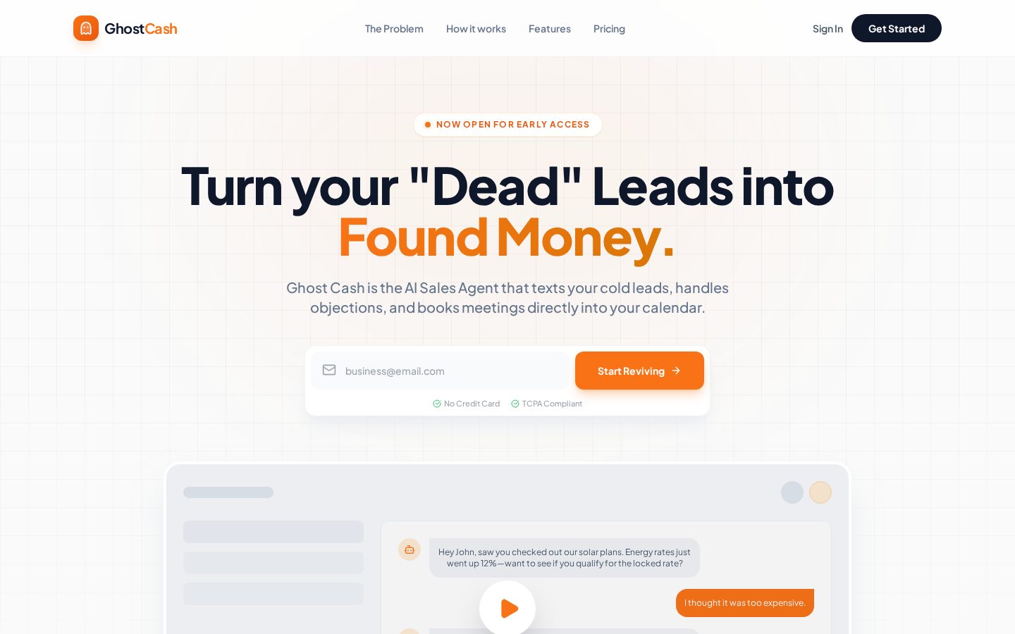 Ghost Cash Homepage