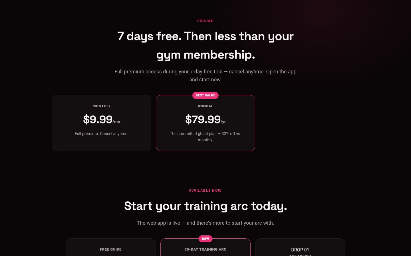 Ghost Gains Pricing